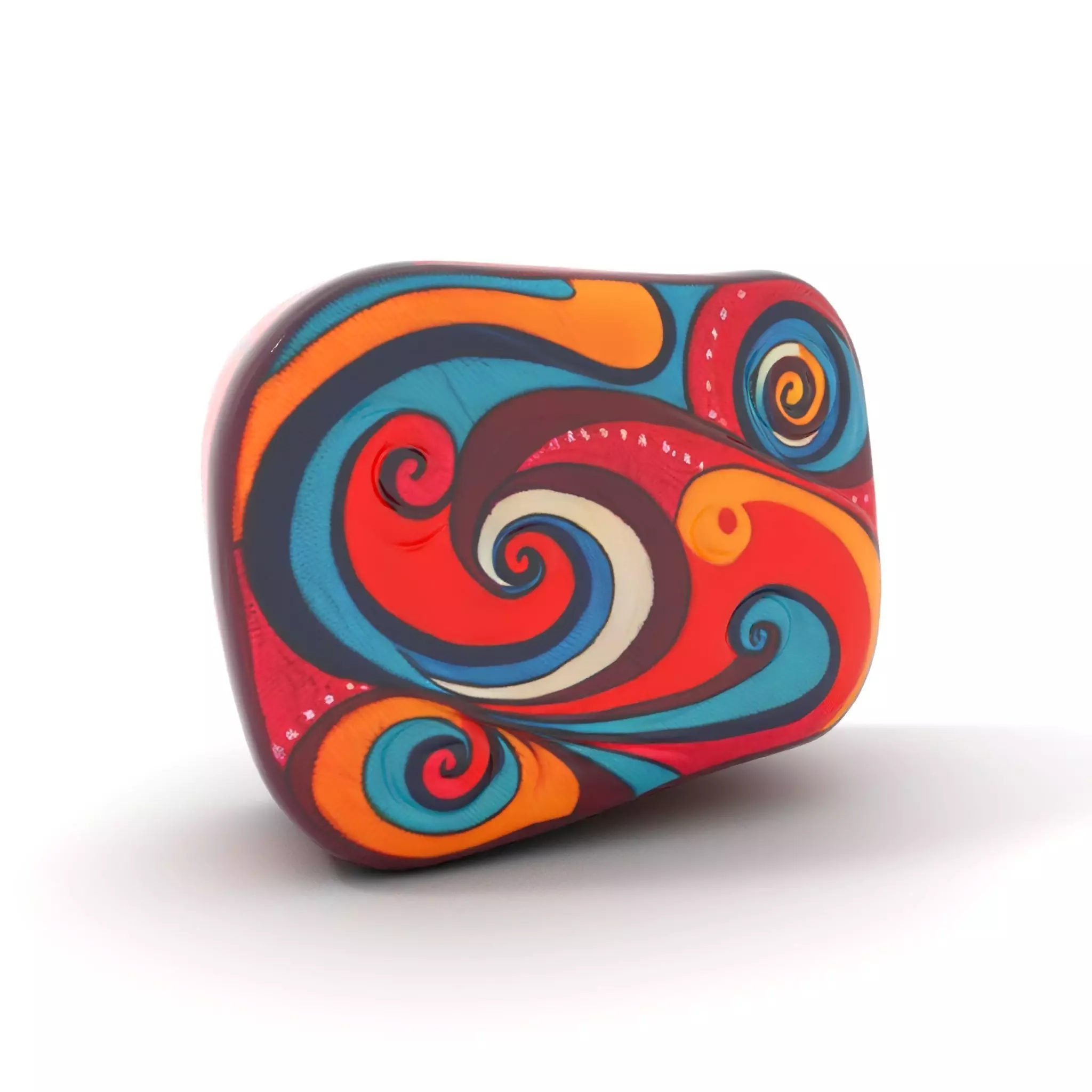 Colorful Swirls Doormat Model Pack Low-poly 3D model_0