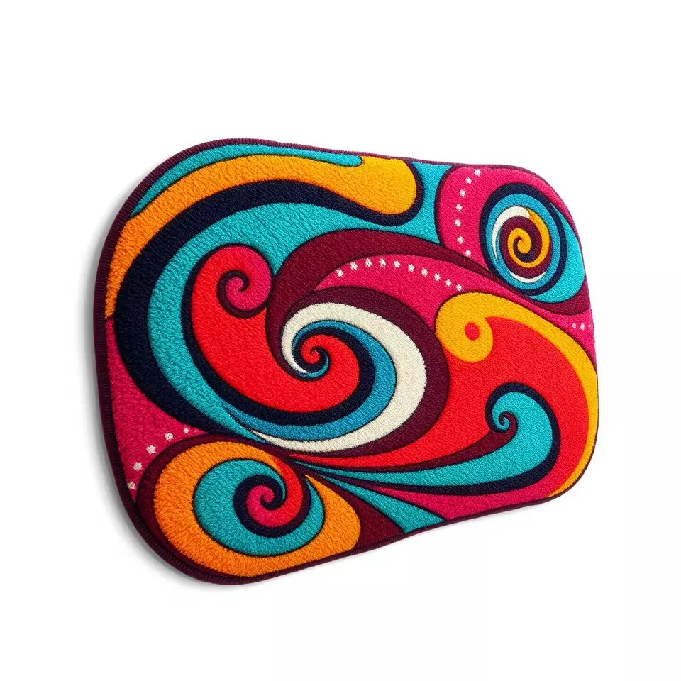 Colorful Swirls Doormat Model Pack Low-poly 3D model_3