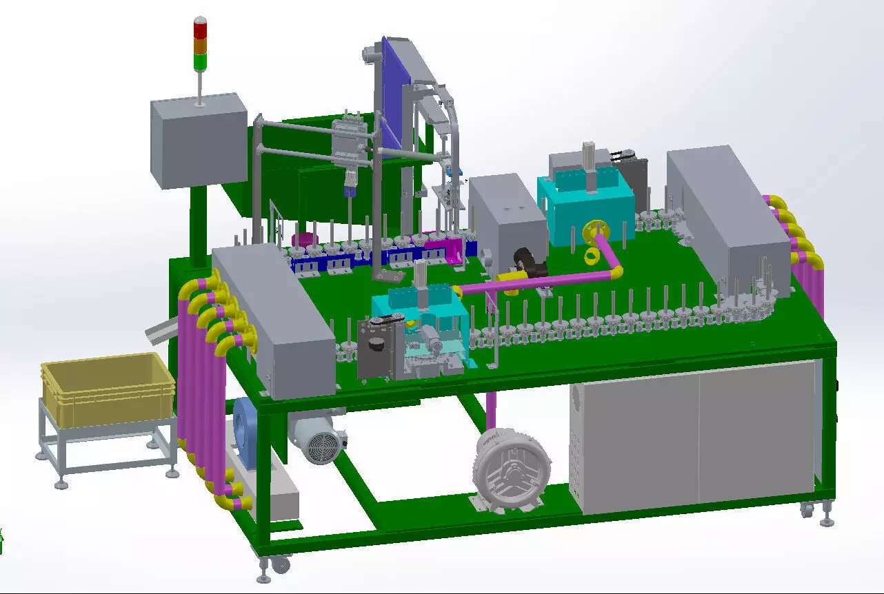 Automatic Spraying Machine Equipment 3D model_3