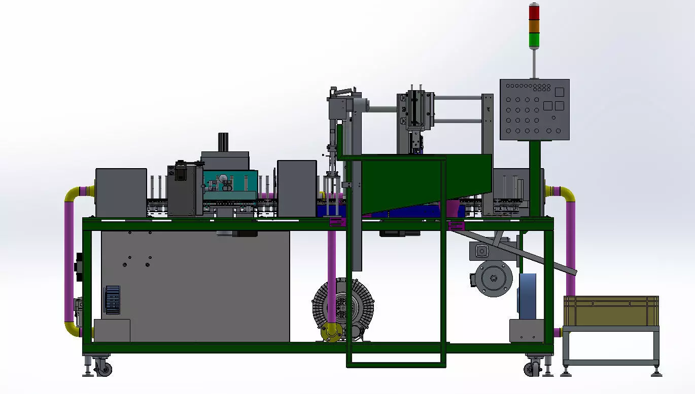 Automatic Spraying Machine Equipment 3D model_6