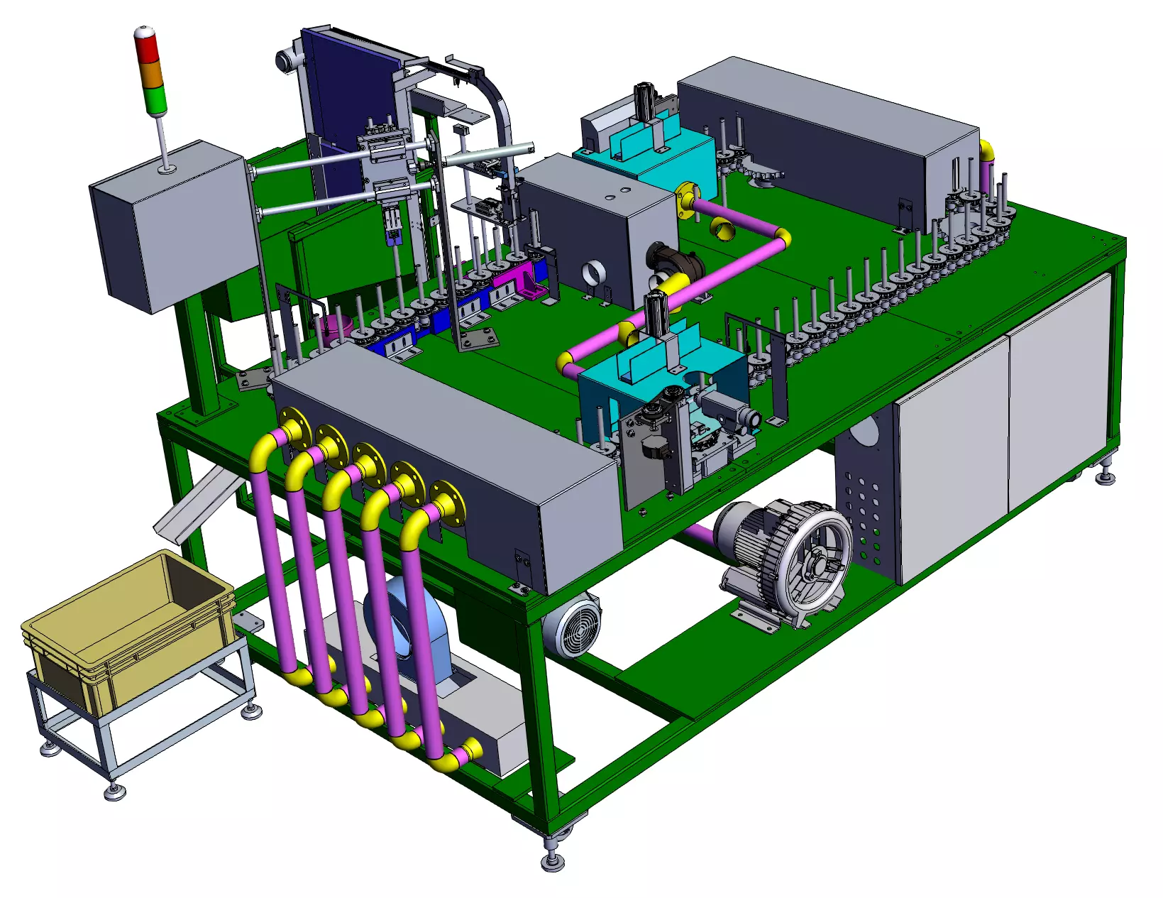 Automatic Spraying Machine Equipment 3D model_0