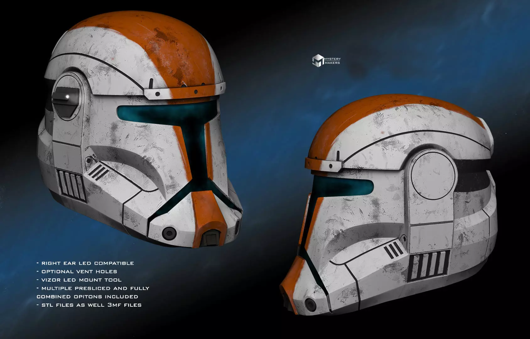 Republic Commando helmet 2005 game 3D print model_0