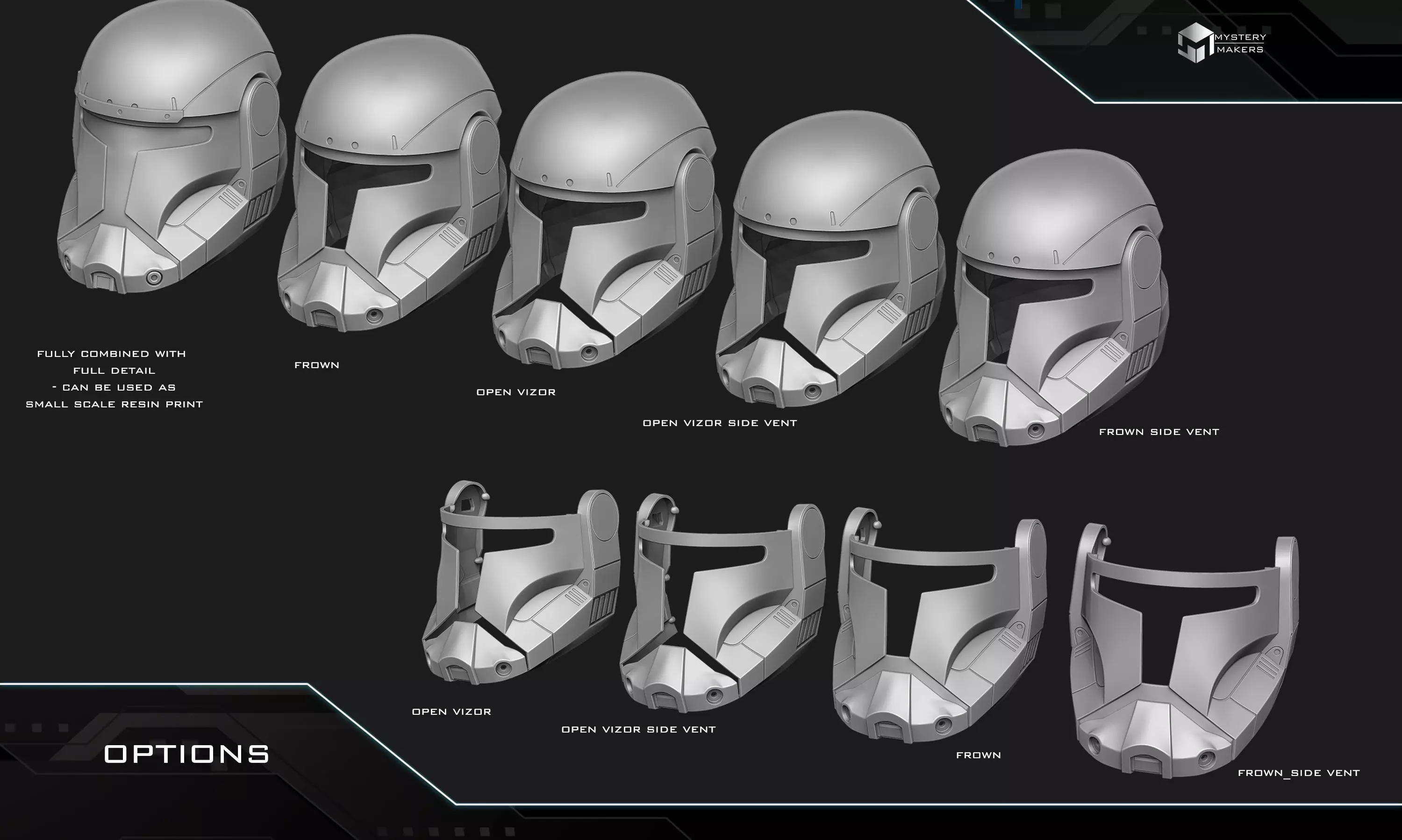 Republic Commando helmet 2005 game 3D print model_2