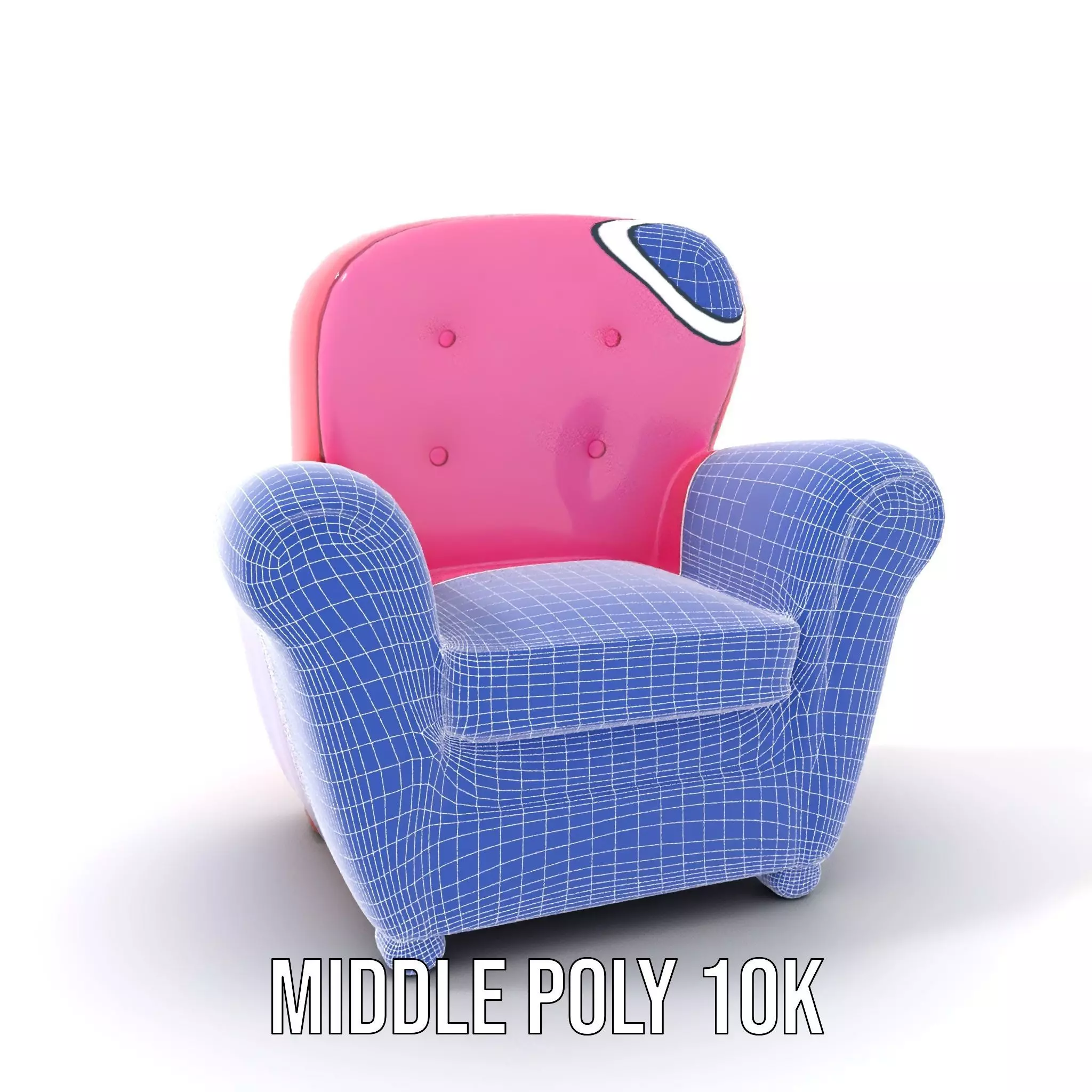 Colorful Armchair Model Pack for Interior Design Low-poly 3D model_23