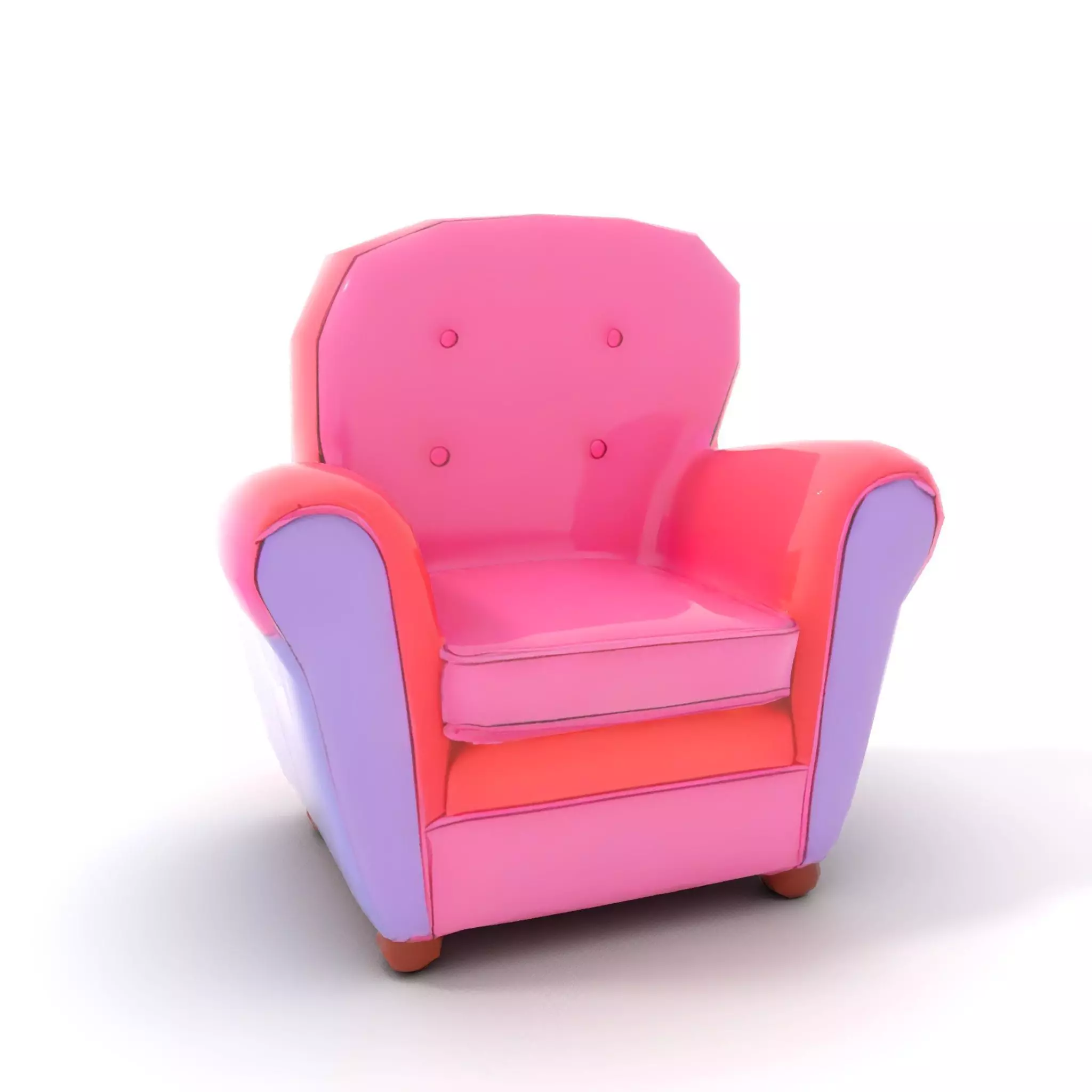 Colorful Armchair Model Pack for Interior Design Low-poly 3D model_10