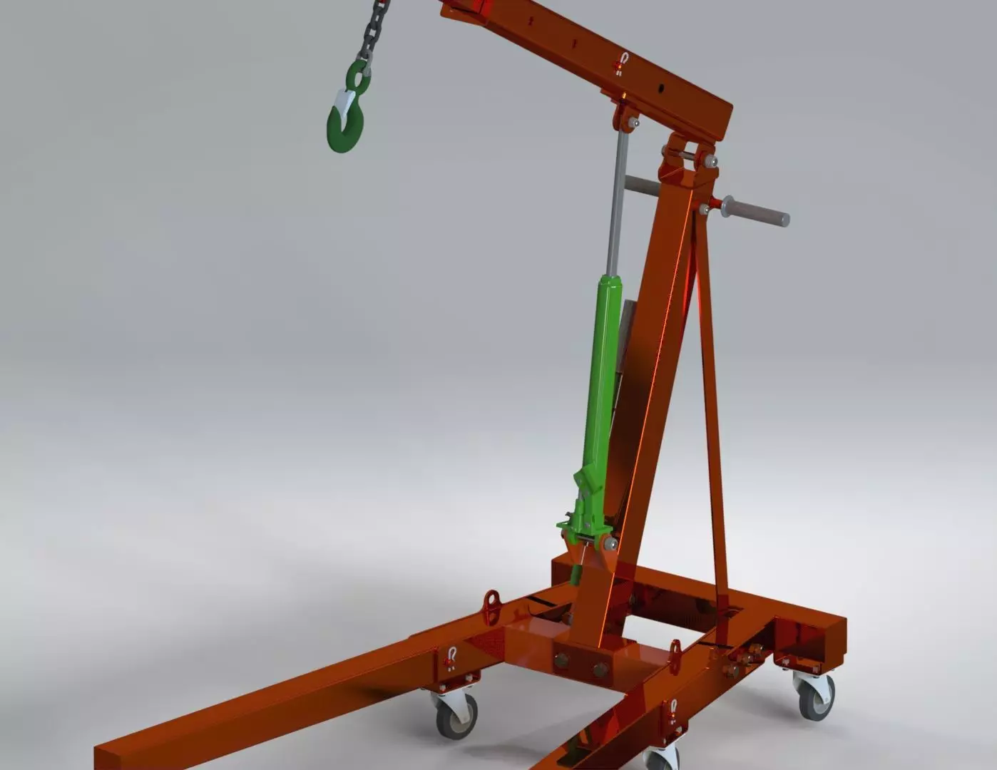 Hydraulic Crane  3D model_5