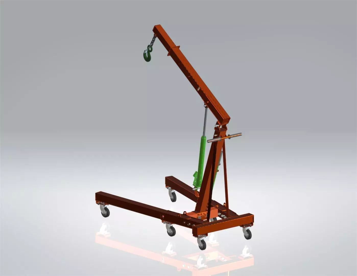Hydraulic Crane  3D model_3