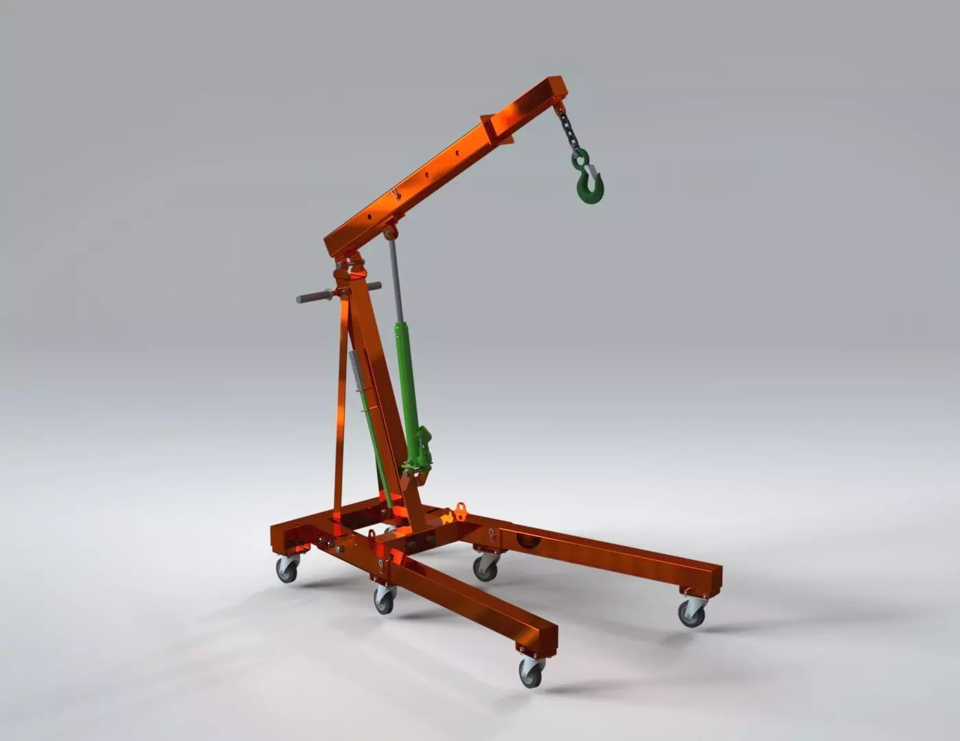 Hydraulic Crane  3D model_1