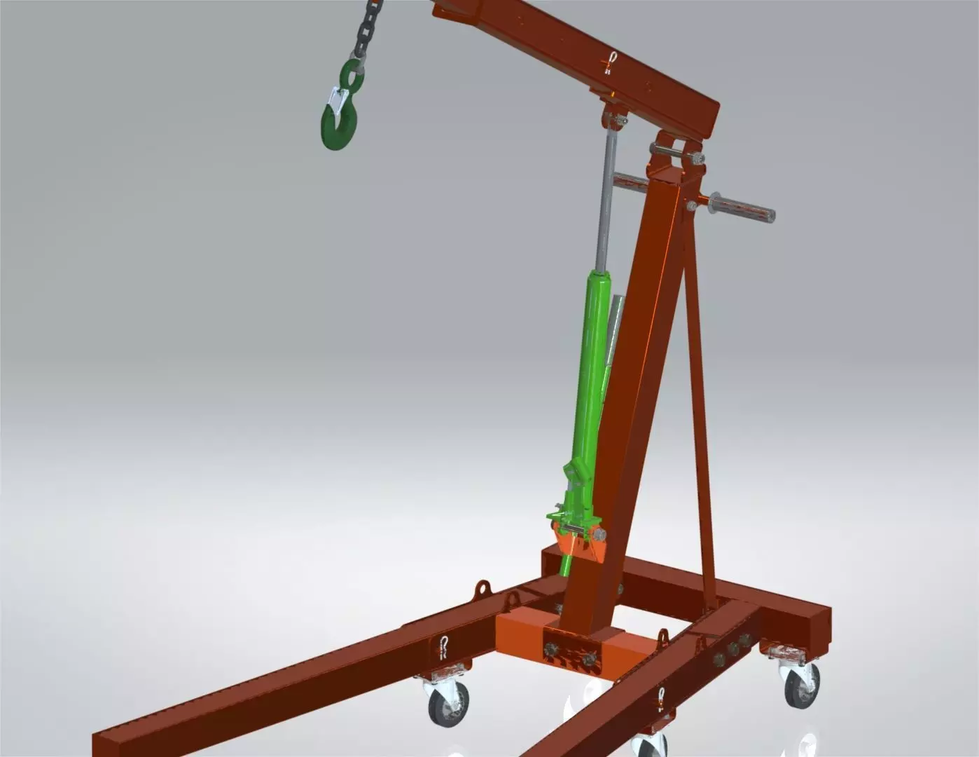 Hydraulic Crane  3D model_4