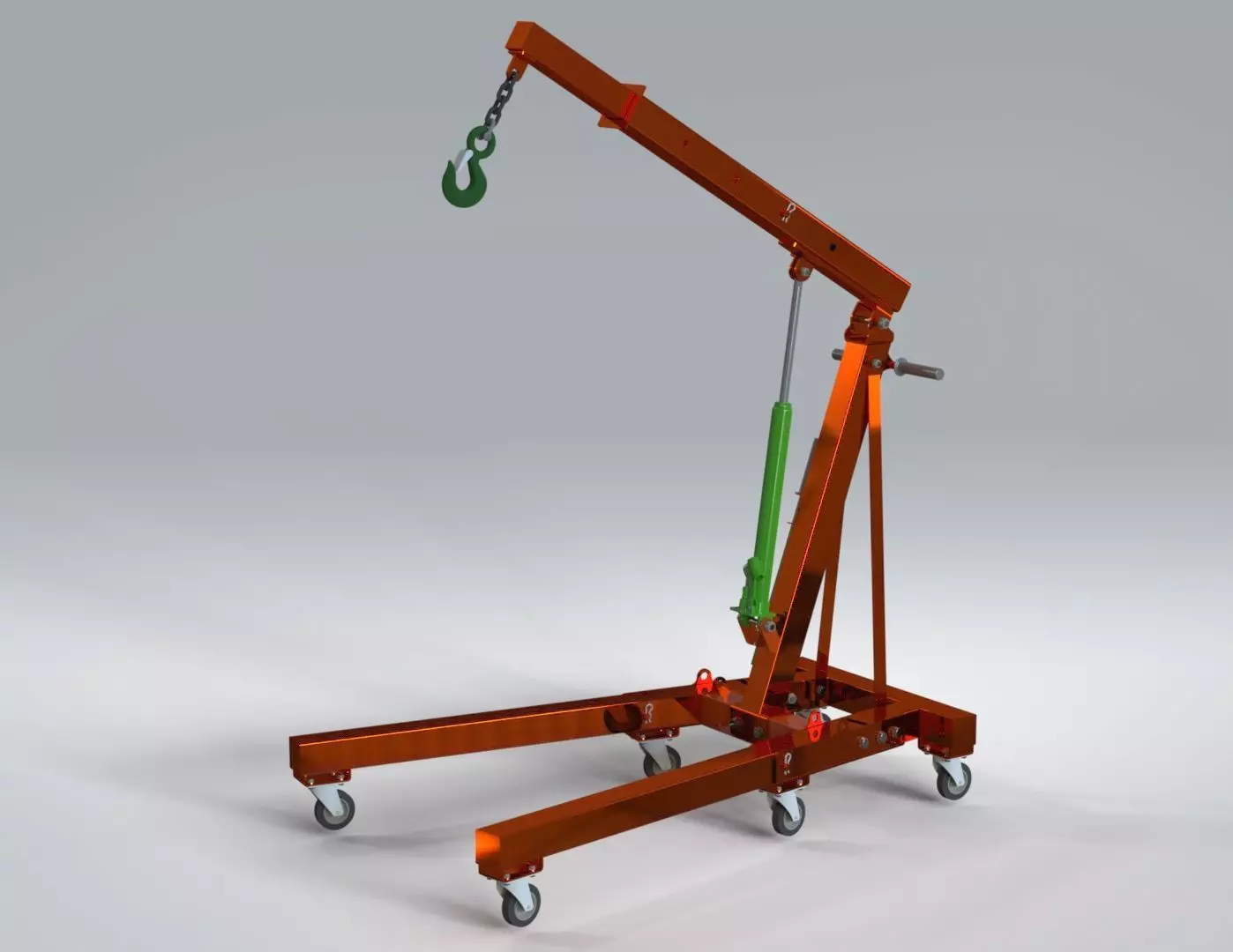 Hydraulic Crane  3D model_0