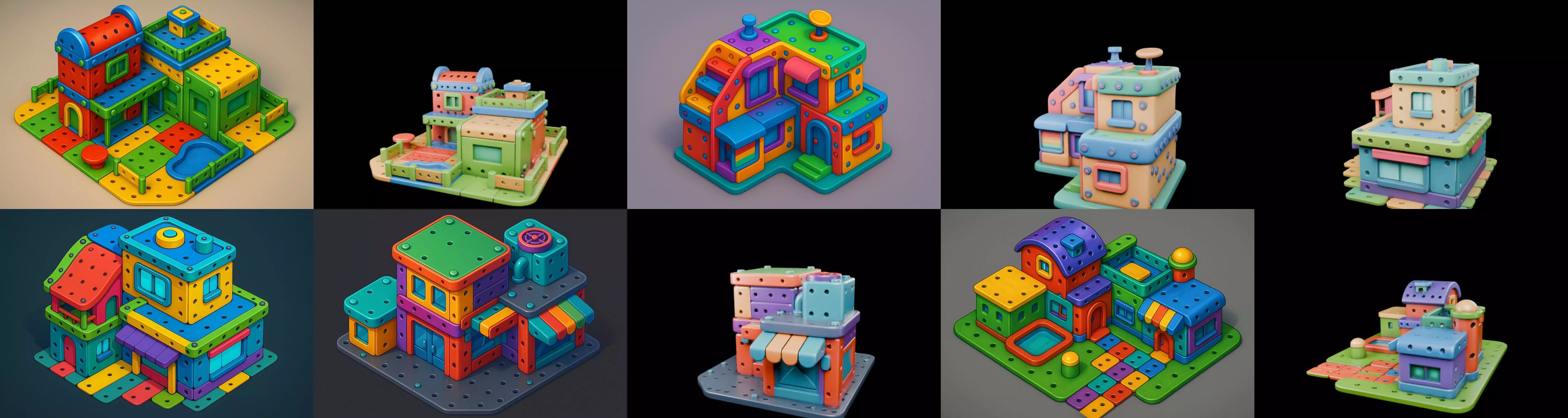 MecaVilla bundle 7 pack 100 glb 3D model_2