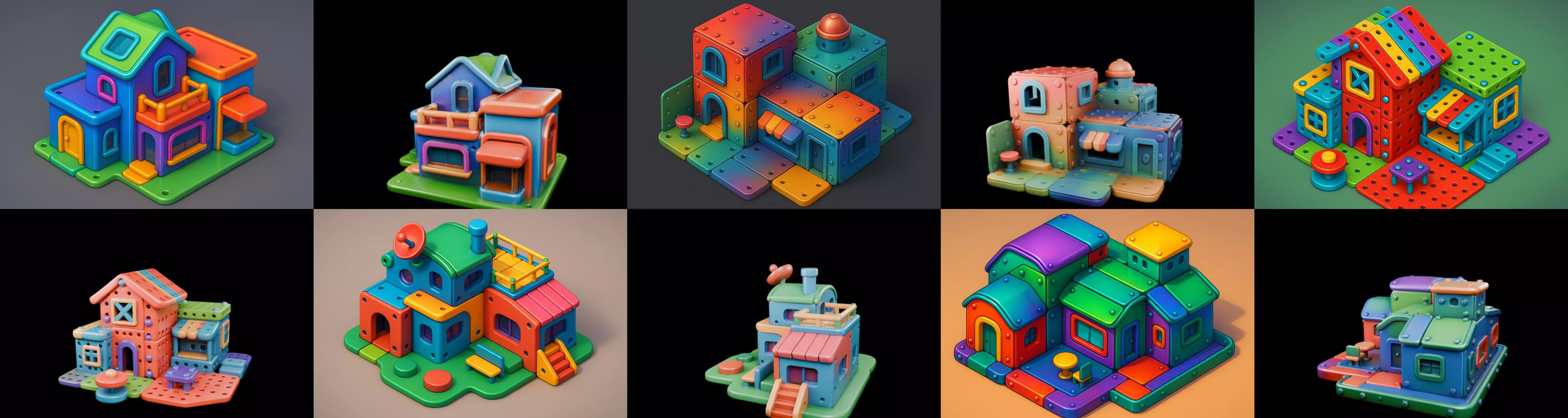 MecaVilla bundle 7 pack 100 glb 3D model_11