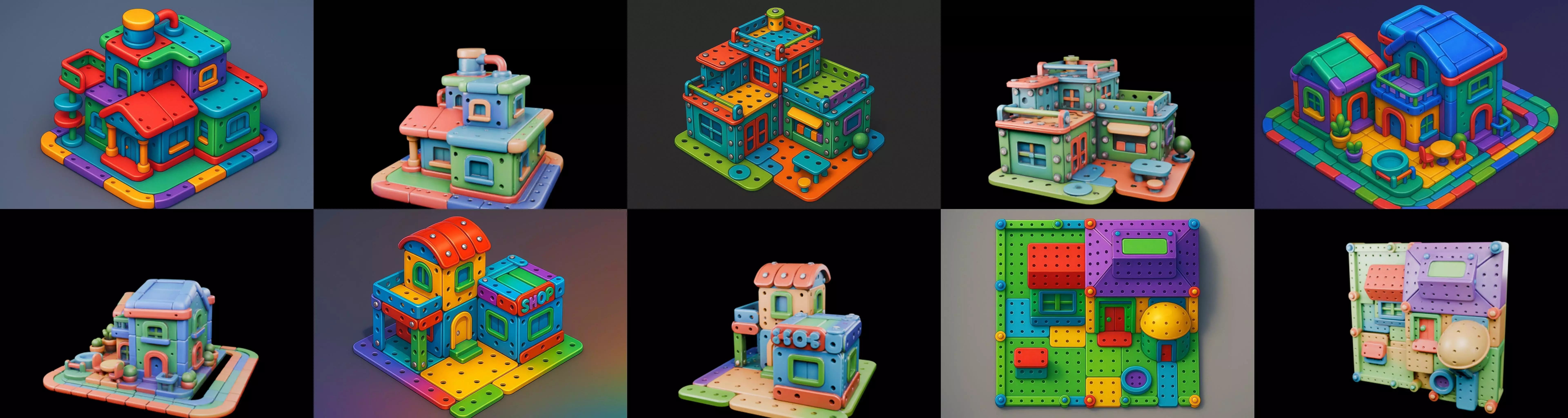 MecaVilla bundle 7 pack 100 glb 3D model_18