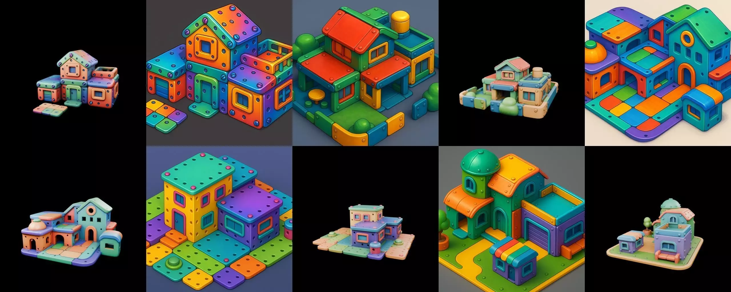 MecaVilla bundle 7 pack 100 glb 3D model_13