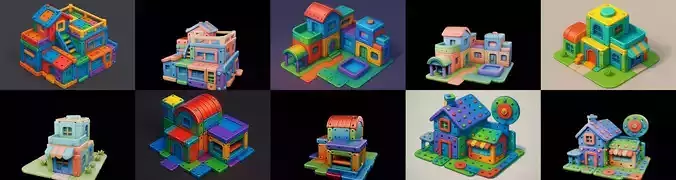 MecaVilla bundle 6 pack 100 glb