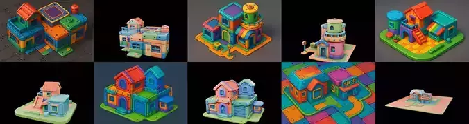 MecaVilla bundle 5 pack 100 glb