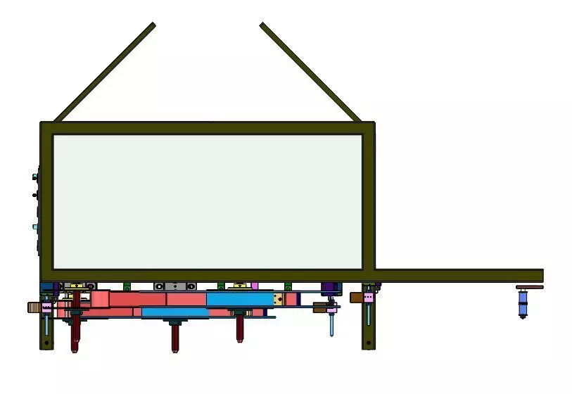 Vertical Material Unwinding and Rewinding Rack 3D model_3