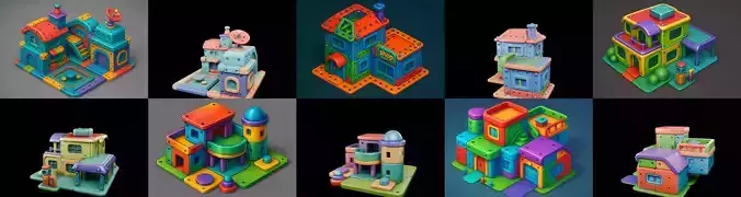 MecaVilla bundle 3 pack 100 glb