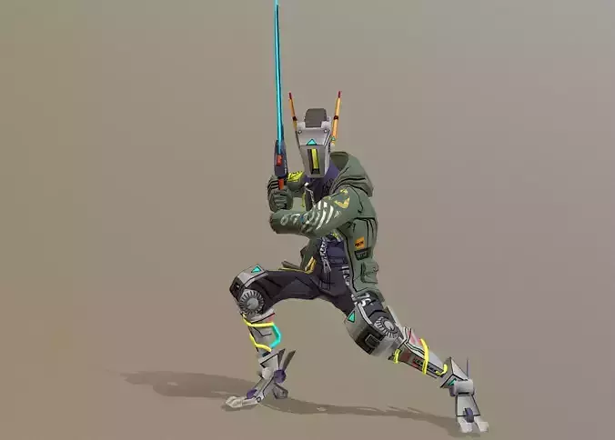 CYBORG  Police Robot Double Slash