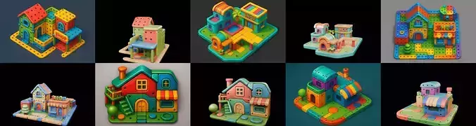 MecaVilla bundle 2 pack 100 glb