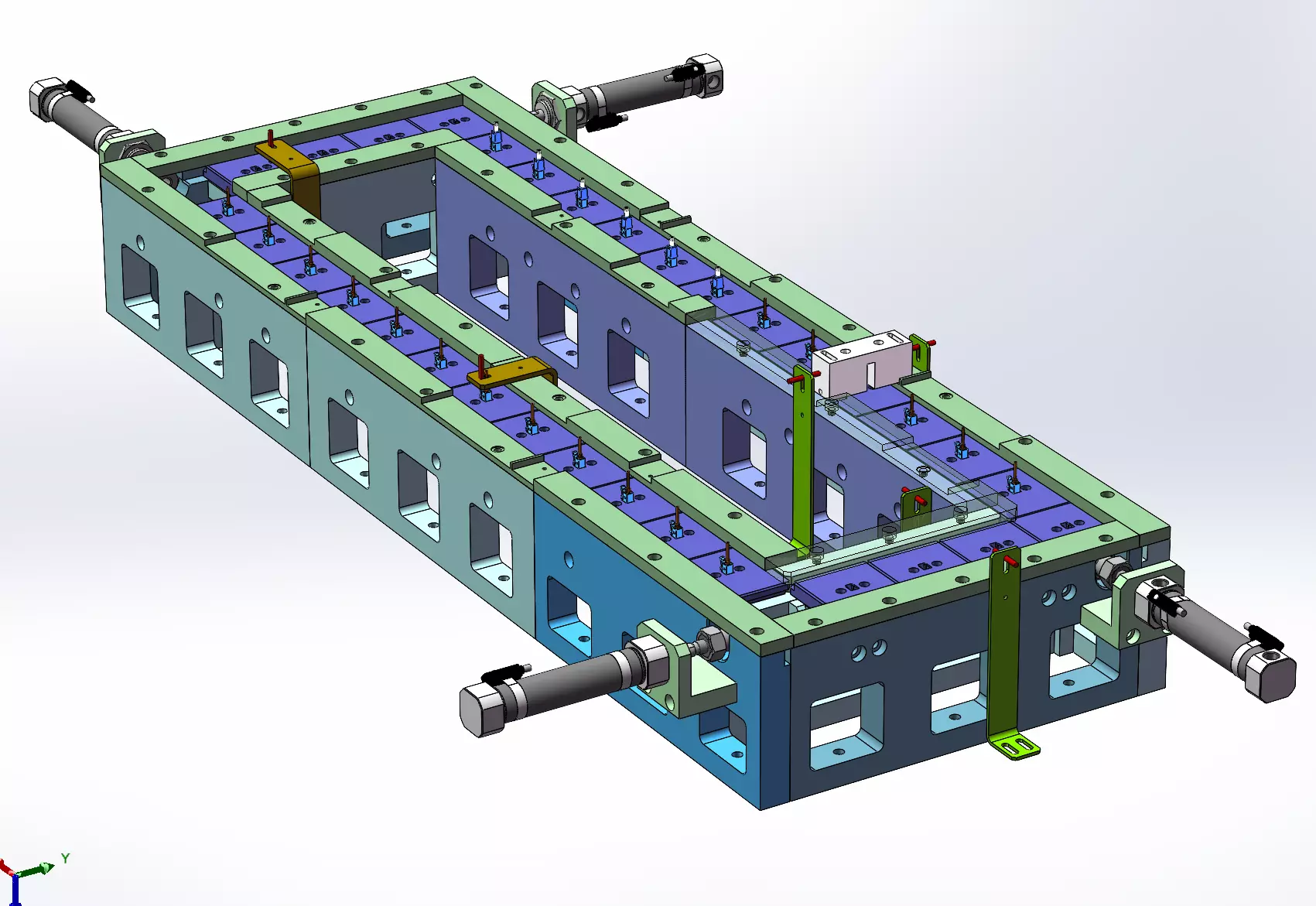 Circular Track Conveyor Line 3D model