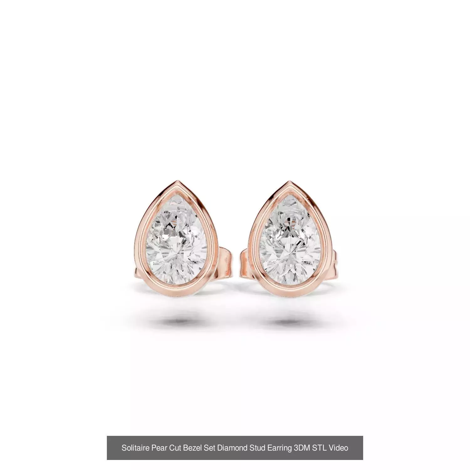 59 Only Solitaire Diamond Stud Earring 3DM STL FBX OBJ Video 3D Model Collection_57