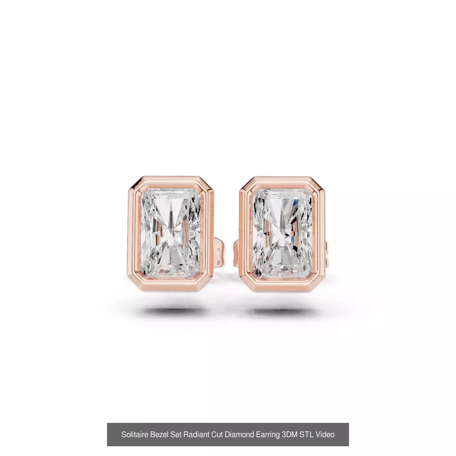 59 Only Solitaire Diamond Stud Earring 3DM STL FBX OBJ Video 3D Model Collection_64