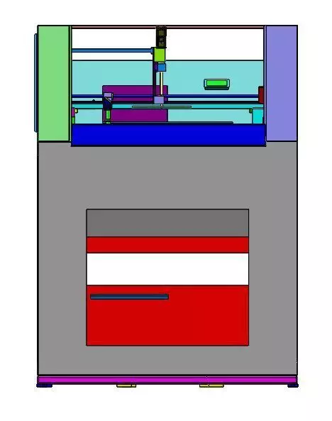 Laser Cutting Automation Equipment 3D model_3