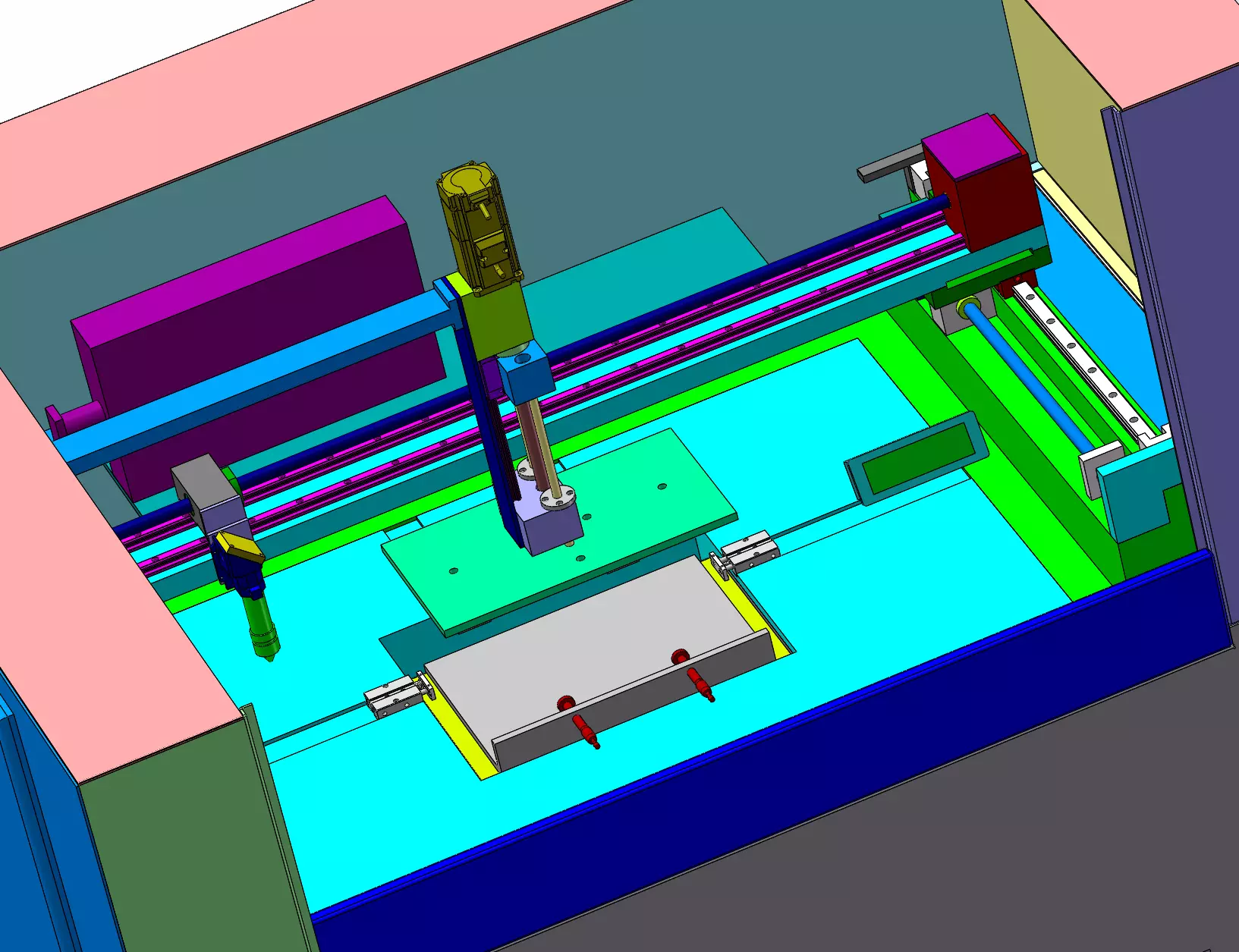 Laser Cutting Automation Equipment 3D model_1