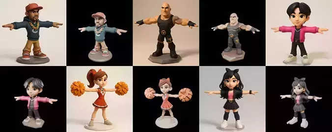 ChearLeader bundle 7 pack 100 glb