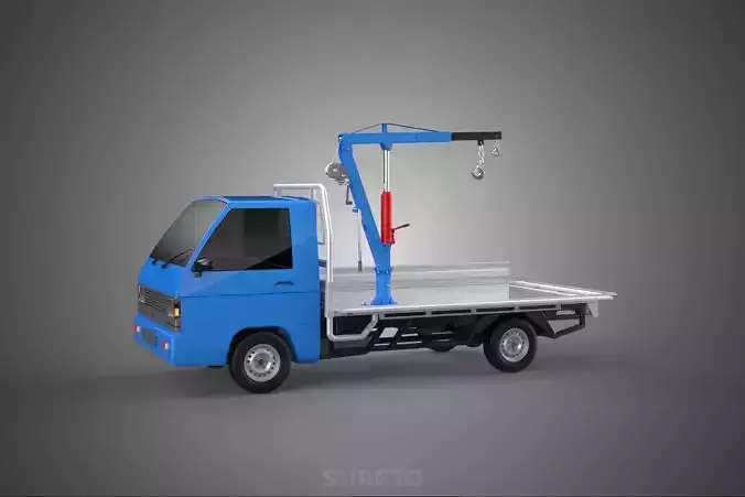 DROPSIDE JIB CRANE LIFTER HOIST HAND WINCH BED GATE PICKUP TRUCK