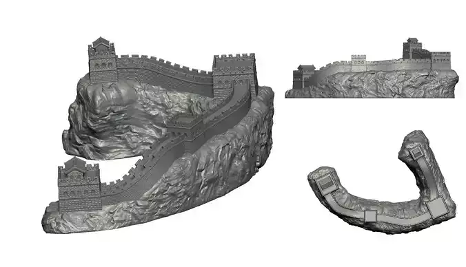 The great wall of china 3D print model