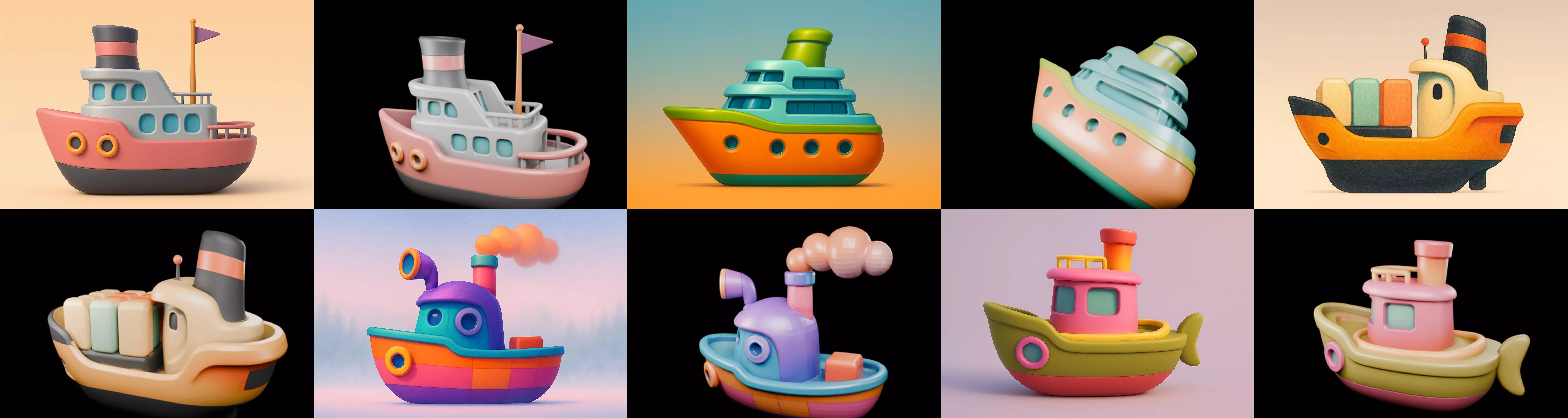 Boat Trip bundle 2 pack 100 glb 3D model_16