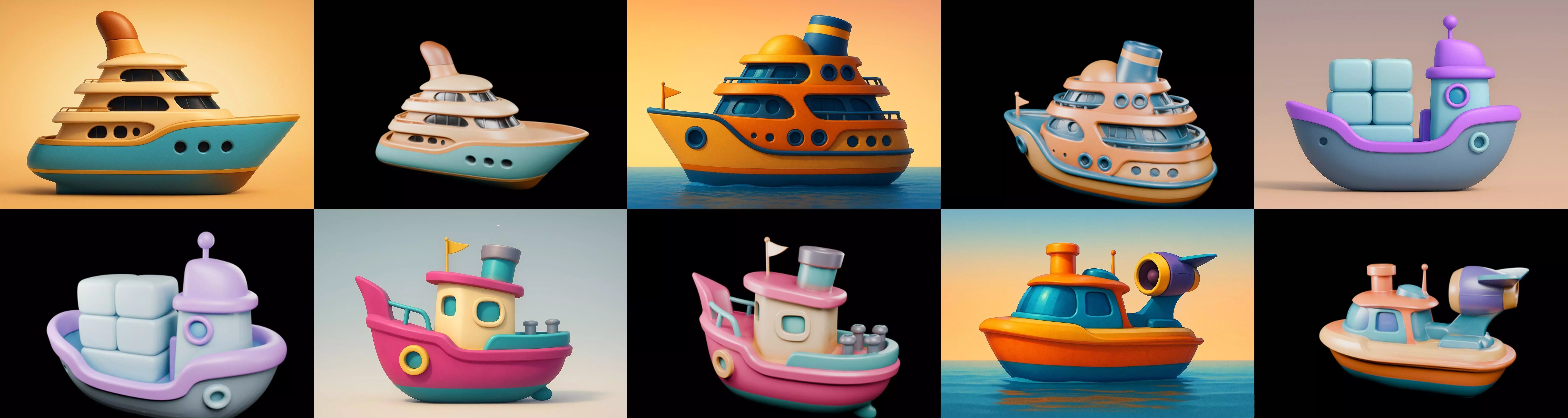 Boat Trip bundle 2 pack 100 glb 3D model_17