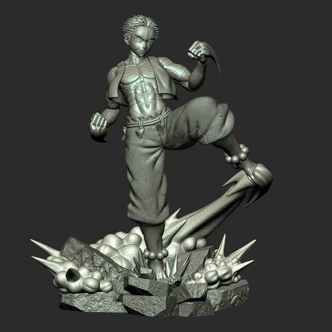 Akaza - Demon Slayer 3D print model_3