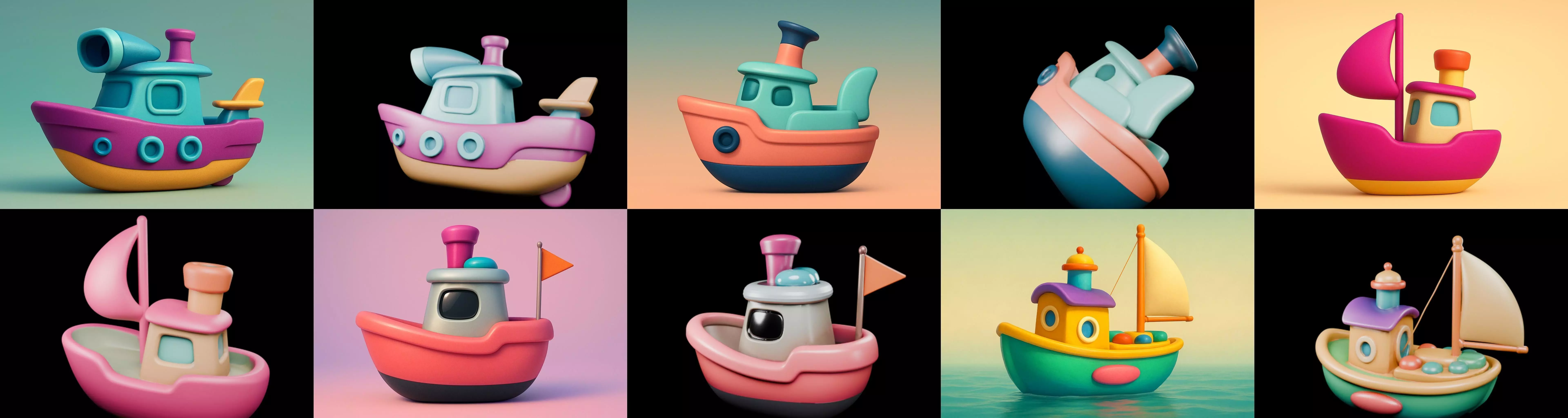 Boat Trip bundle 15 pack 100 glb 3D model_12