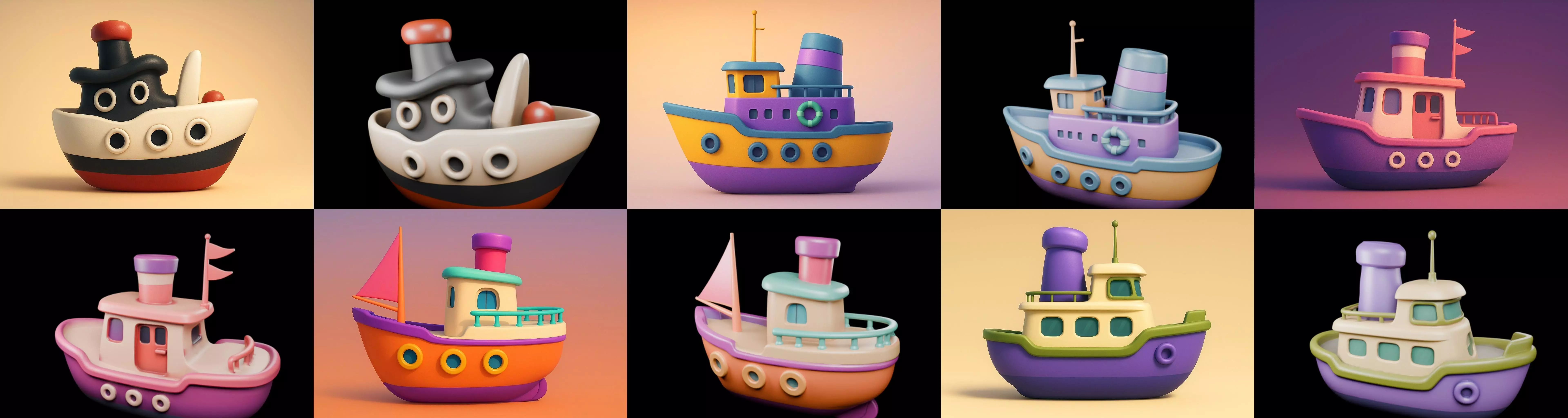 Boat Trip bundle 15 pack 100 glb 3D model_19