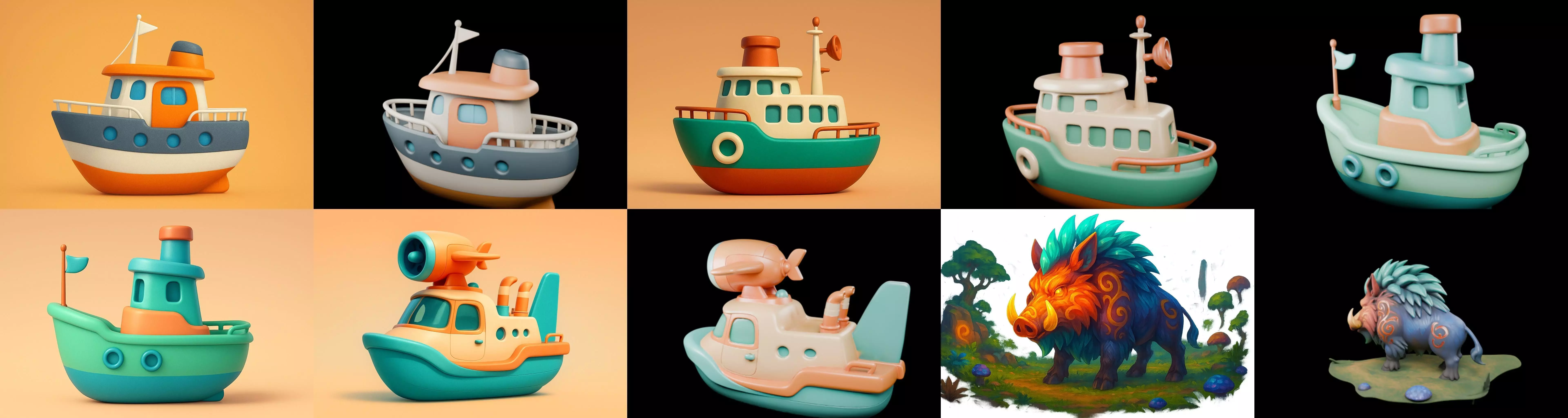 Boat Trip bundle 15 pack 100 glb 3D model_10