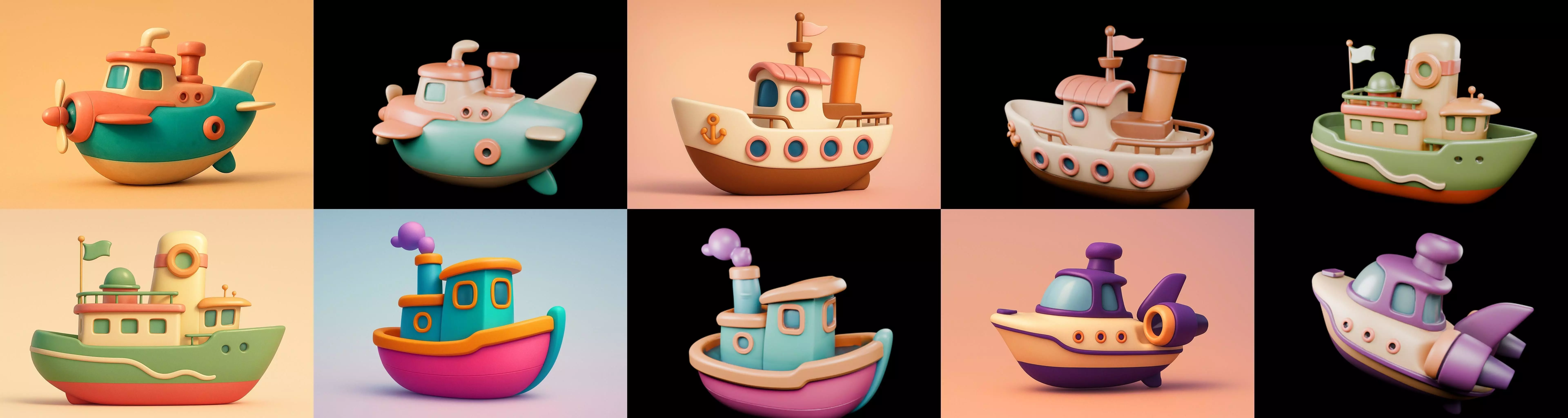 Boat Trip bundle 11 pack 100 glb 3D model_3