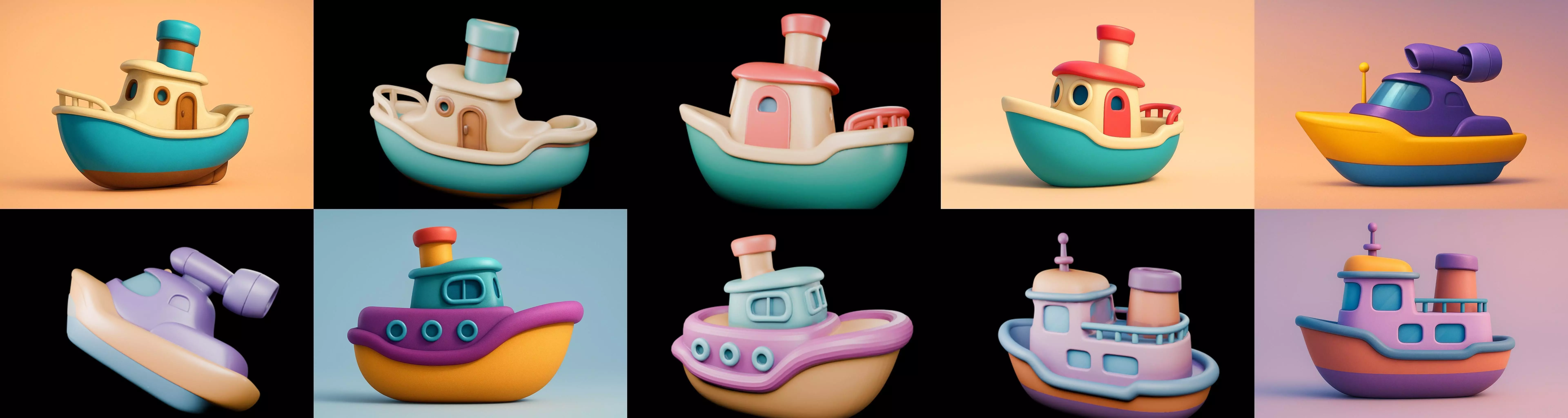 Boat Trip bundle 11 pack 100 glb 3D model_14