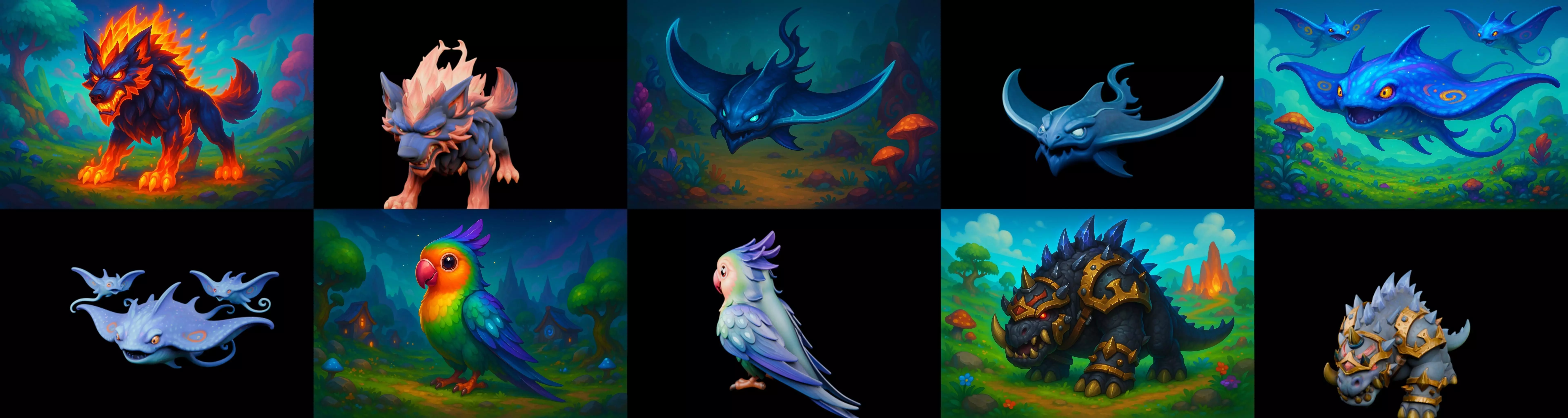 Bloody Raor Beast bundle 7 pack 100 glb 3D model_12