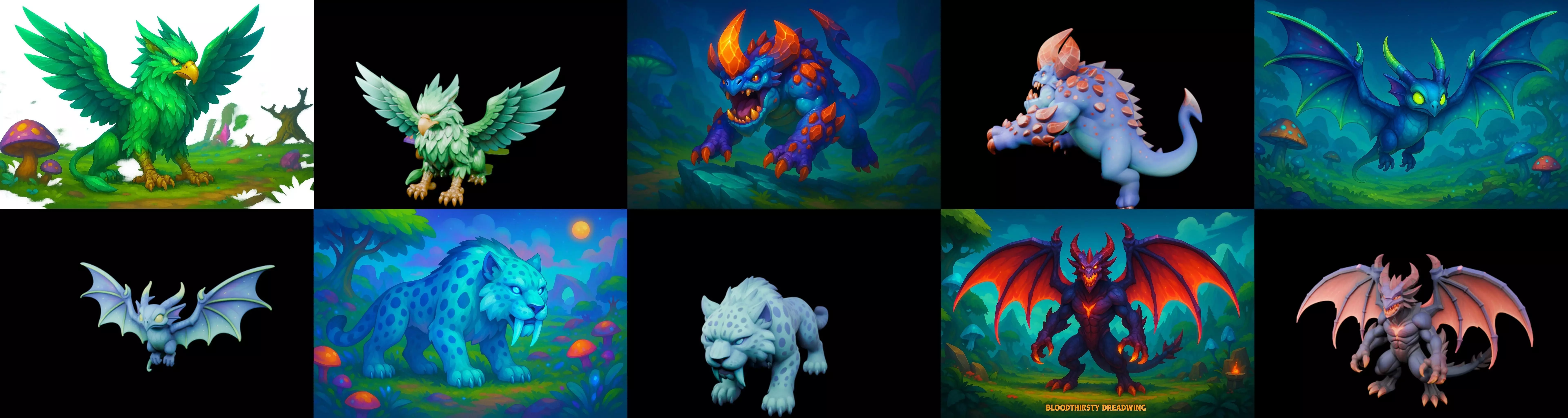 Bloody Raor Beast bundle 7 pack 100 glb 3D model_16