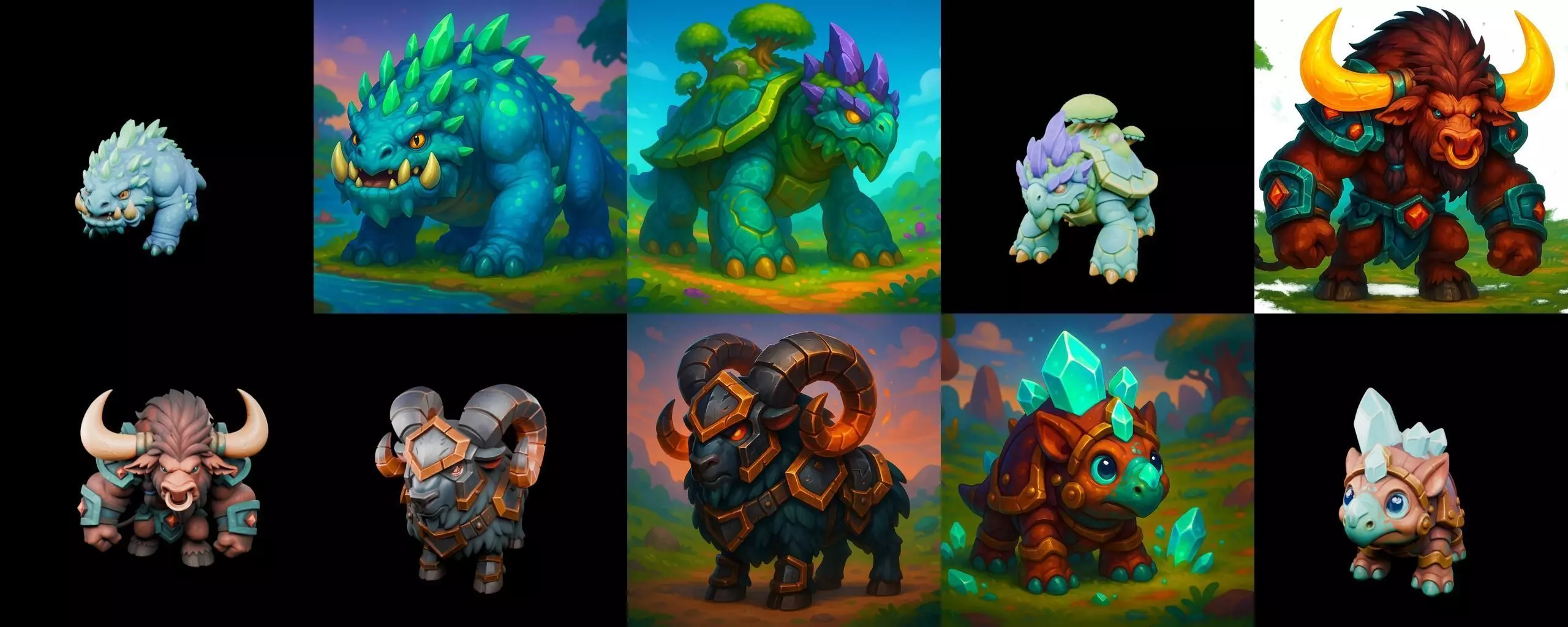 Bloody Raor Beast bundle 7 pack 100 glb 3D model_7