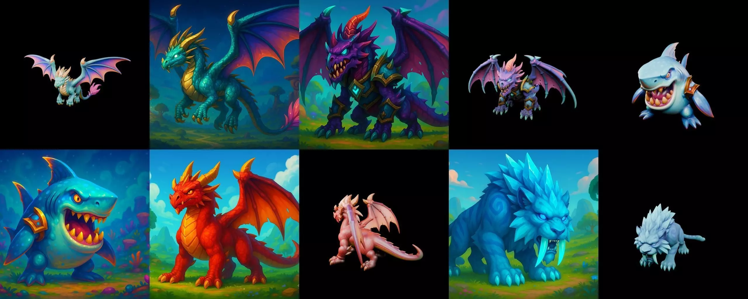 Bloody Raor Beast bundle 7 pack 100 glb 3D model_1