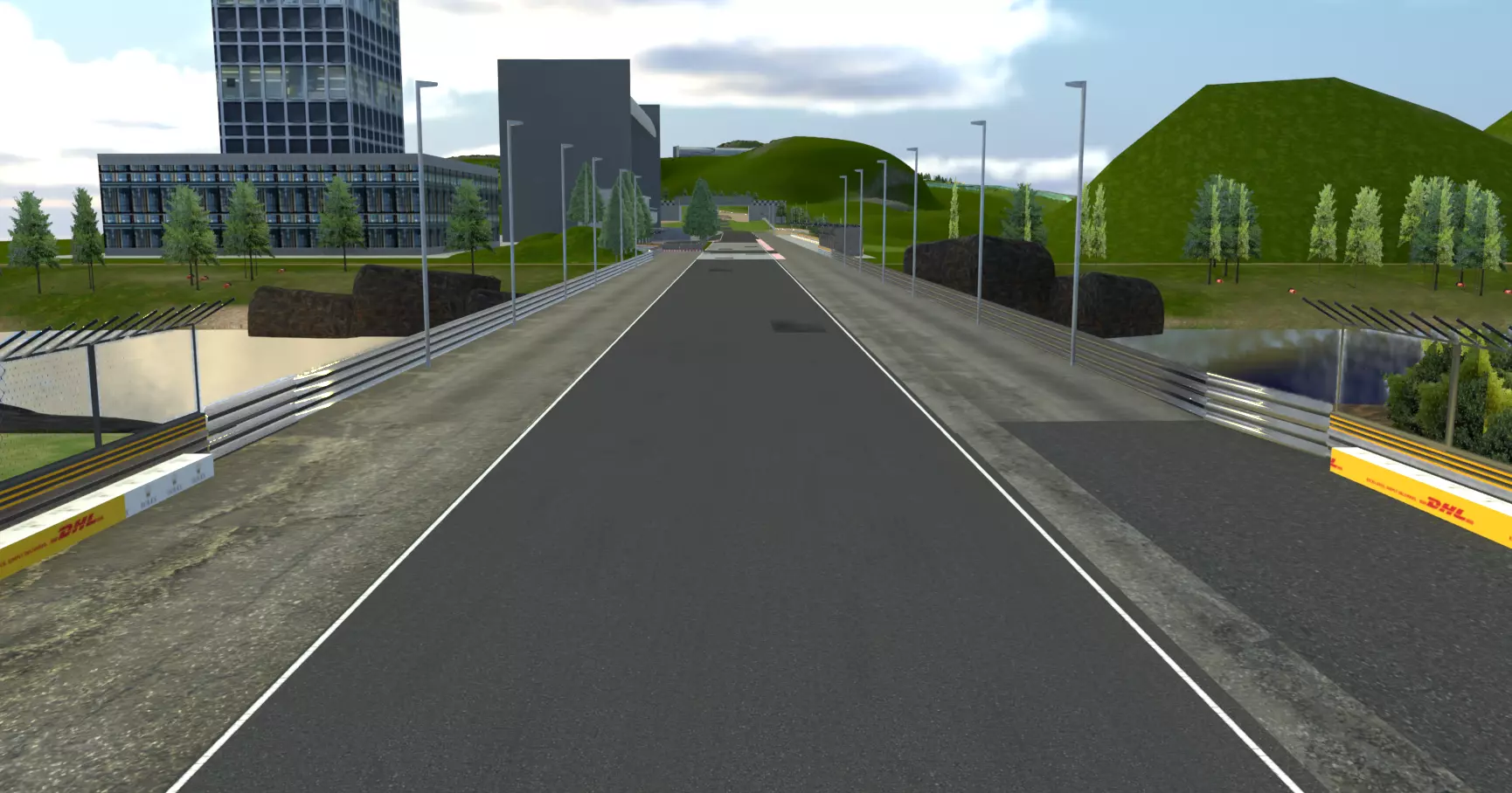Very Difficult F1 race Track Custom Made in Blender Realistic 3D model_3