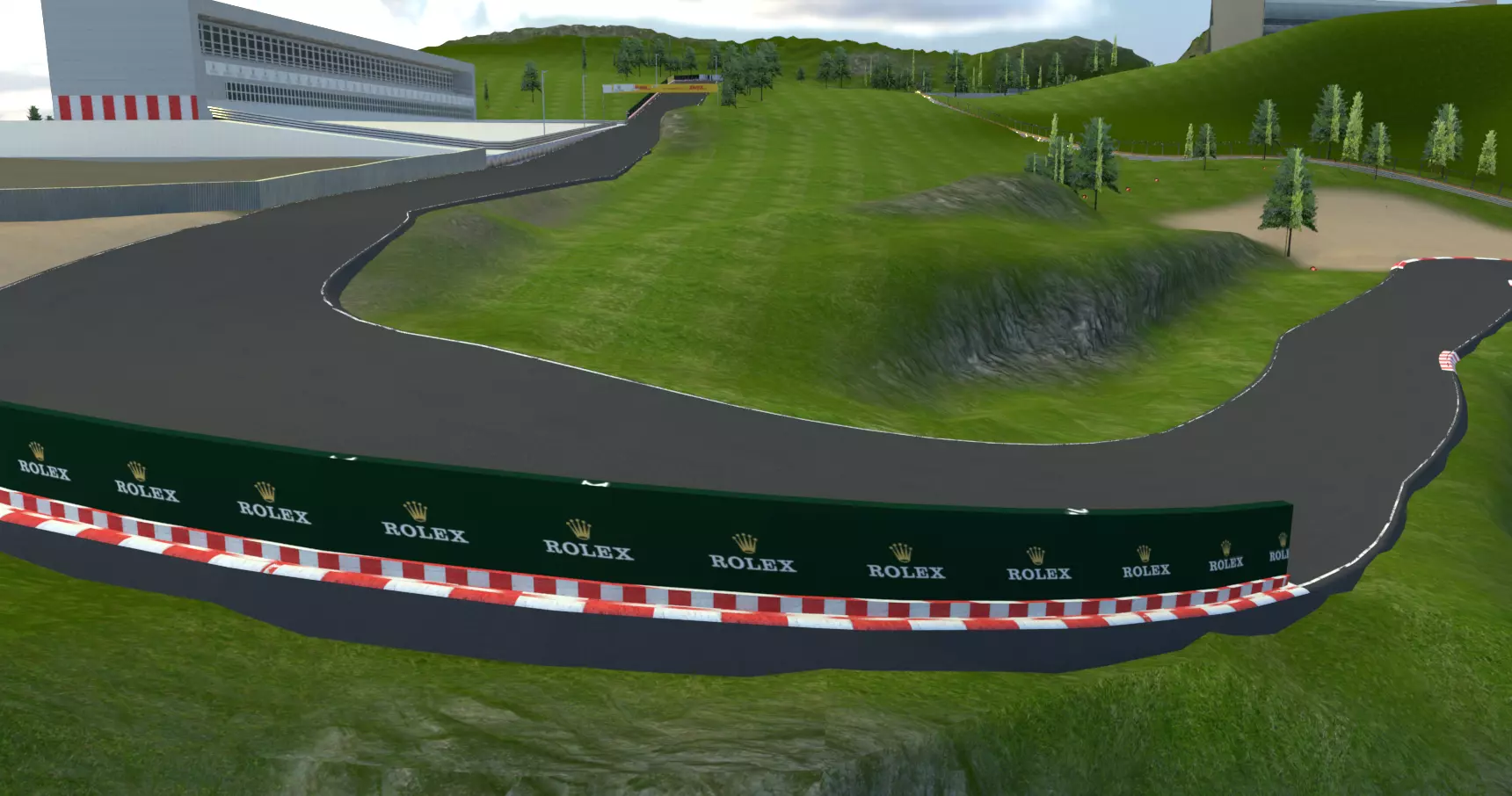 Very Difficult F1 race Track Custom Made in Blender Realistic 3D model_8
