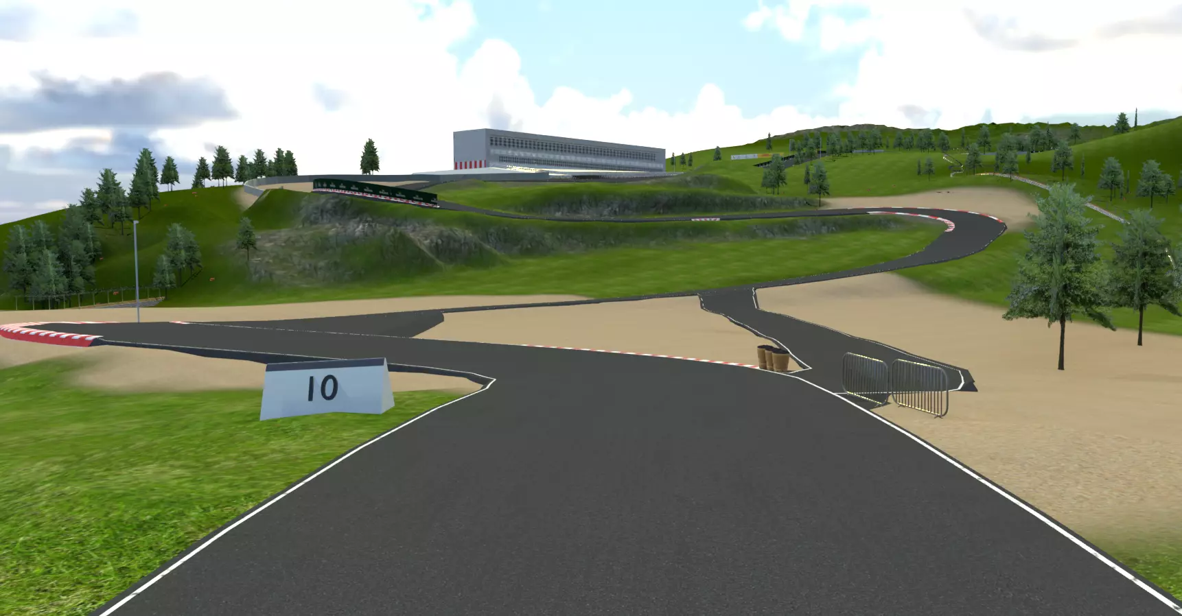 Very Difficult F1 race Track Custom Made in Blender Realistic 3D model_0