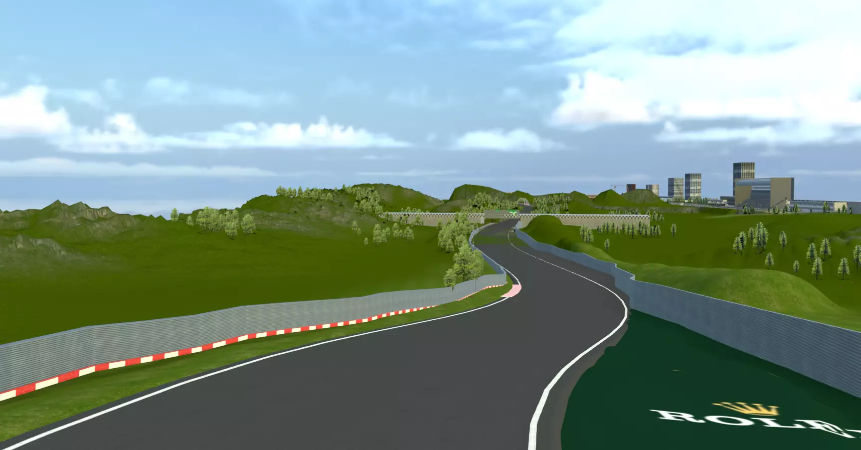 Very Difficult F1 race Track Custom Made in Blender Realistic 3D model_16