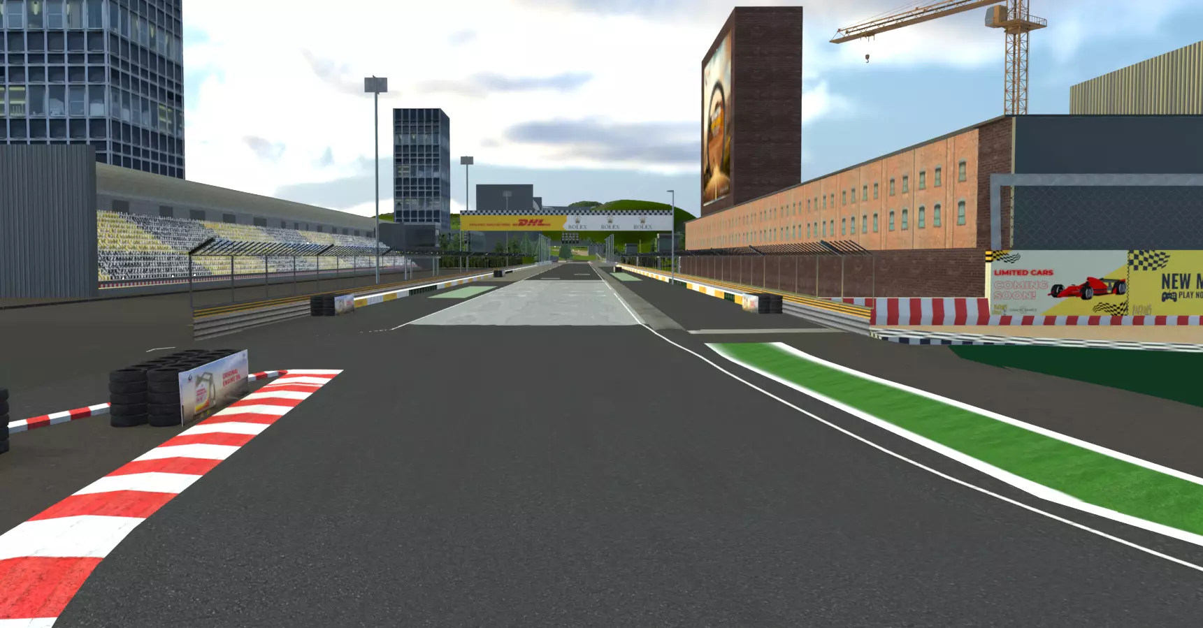 Very Difficult F1 race Track Custom Made in Blender Realistic 3D model_1