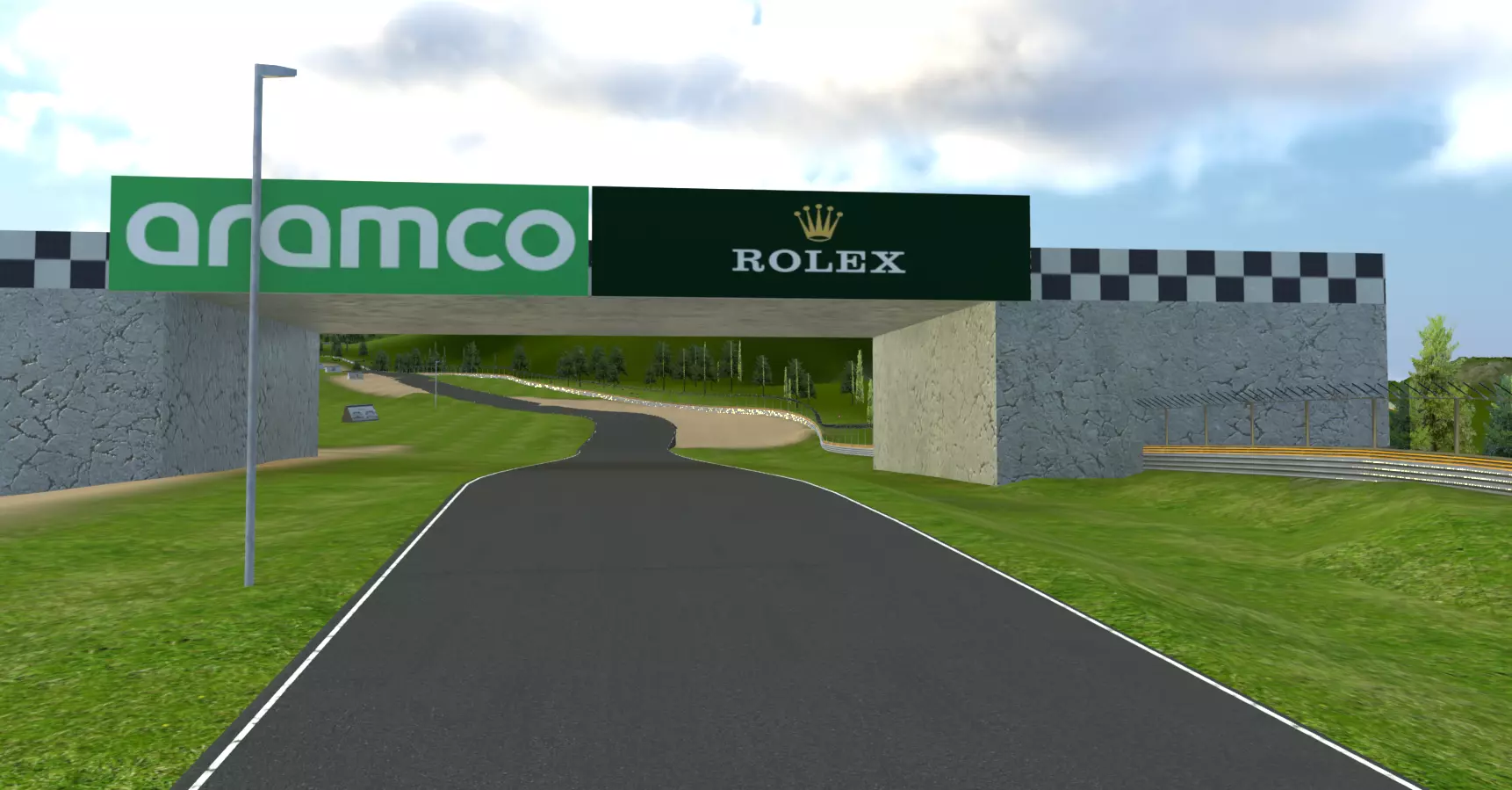 Very Difficult F1 race Track Custom Made in Blender Realistic 3D model_6